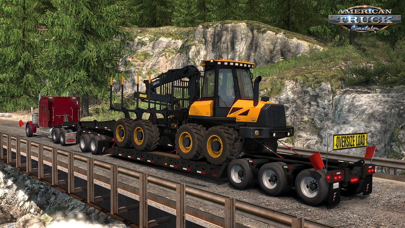 American truck simulator - forest machinery cracked